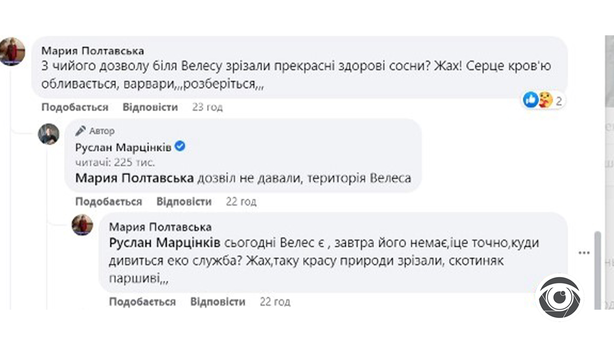 На Вовчинецькій у Франківську зрізали дерева – мешканці обурені