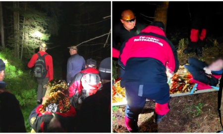 В горах Прикарпаття жінка травмувала ногу: спускали на ношах