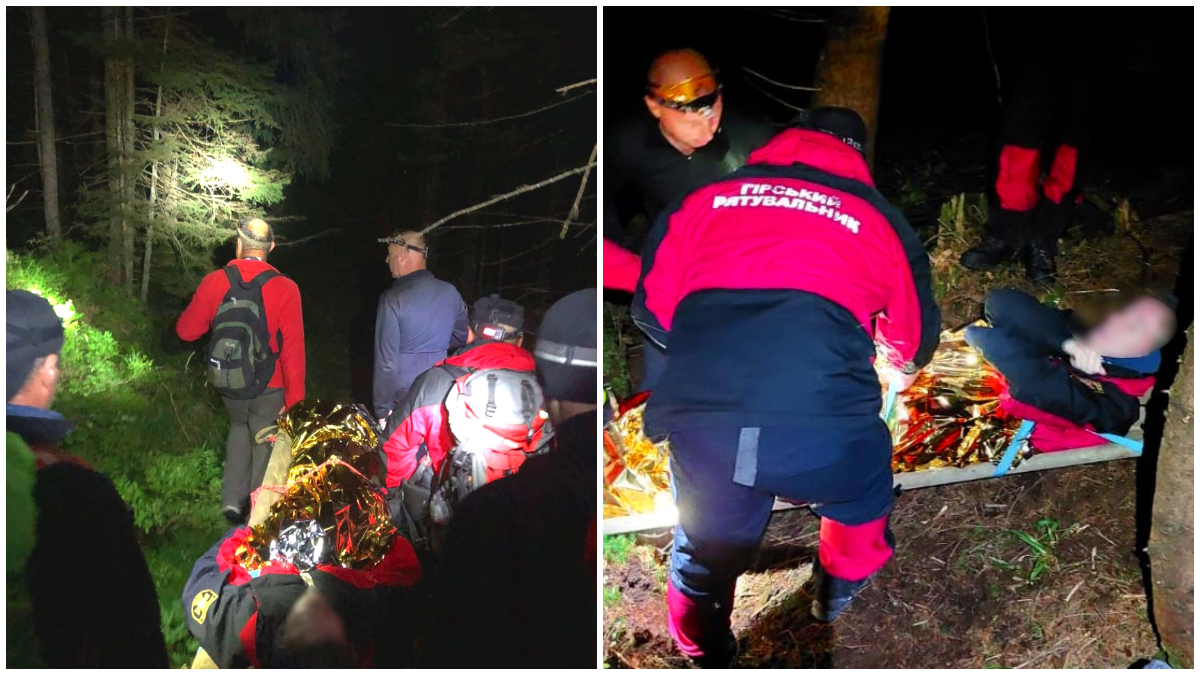 В горах Прикарпаття жінка травмувала ногу: спускали на ношах