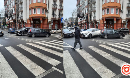 На вулиці Чорновола зіткнулися два автомобілі