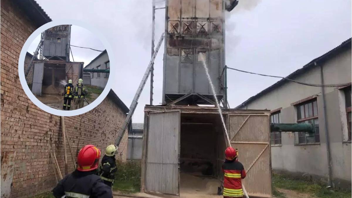 На Прикарпатті рятувальники ліквідували пожежу на підприємстві