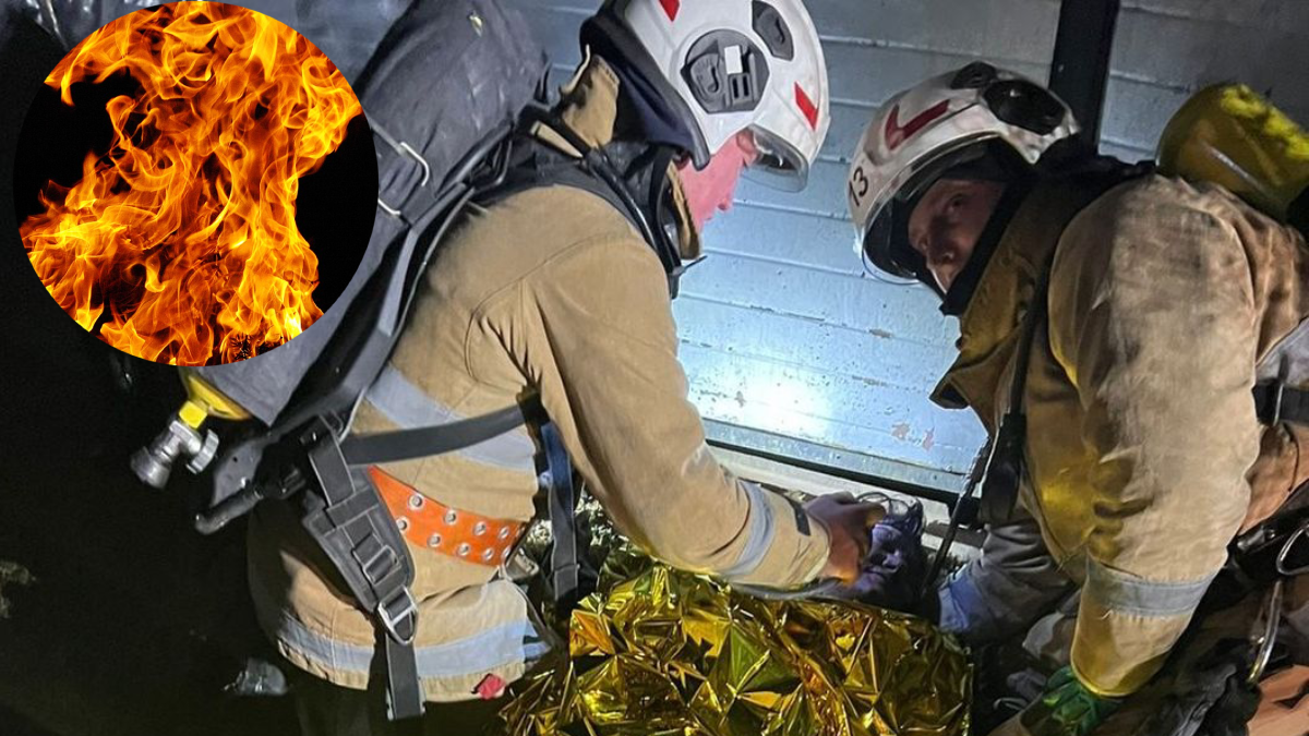 Внаслідок пожежі на Прикарпатті постраждала жінка. Рятувальники надавали допомогу