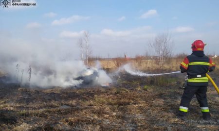 На Франківщині масові пожежі сухої трави: площа