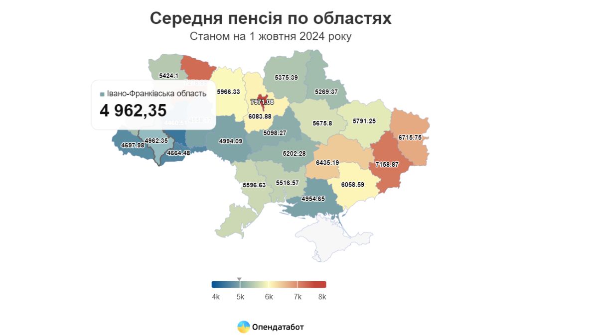 пенсія, гроші, мапа виплат, opendatabudget