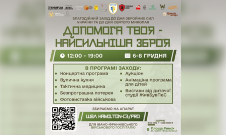 У Франківську проведуть благодійний захід для збору коштів на ШВЛ для госпіталю