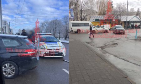 ДТП на Мазепи за участі з поліцією