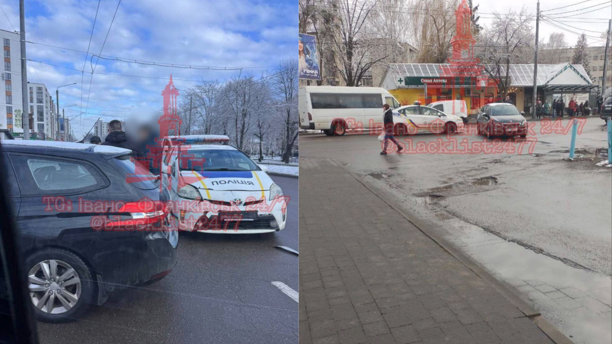 ДТП на Мазепи за участі з поліцією