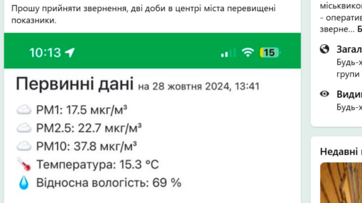 Моніторинг якості повітря в Івано-Франківську