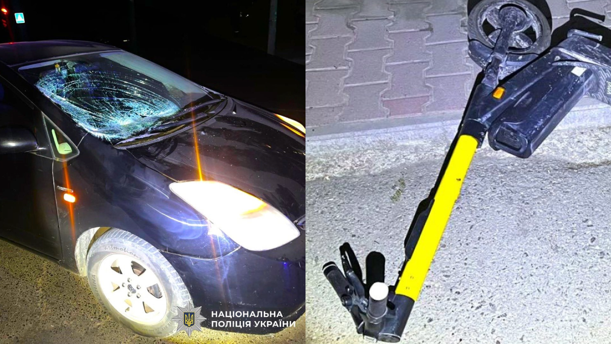 Автівка збила водія електросамоката в Івано-Франківську