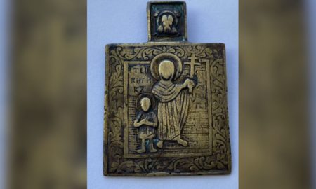 Старовинна підвіска у музеї в Галичі