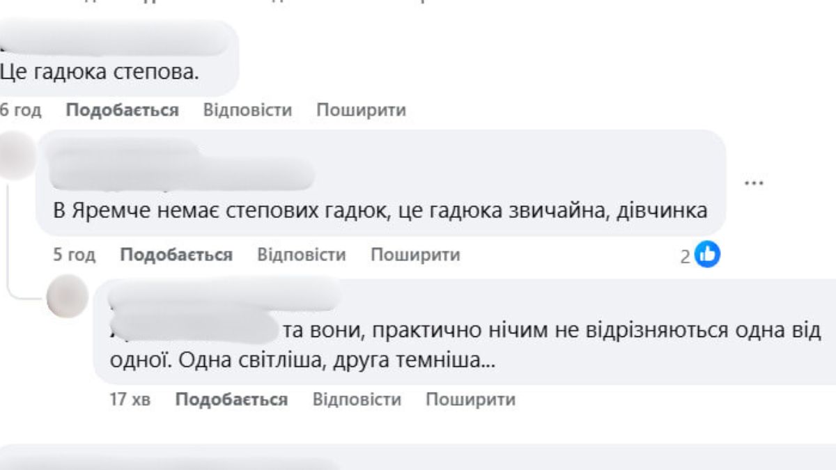 Єдина отруйна змія в Україні
