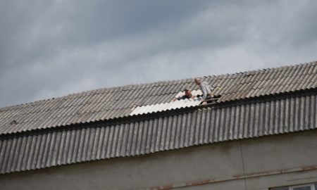 Пошкодження фасаду гуртожитків