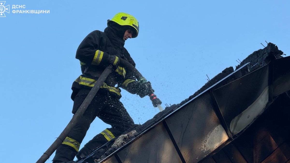 Ліквідація пожежі у Надвірній