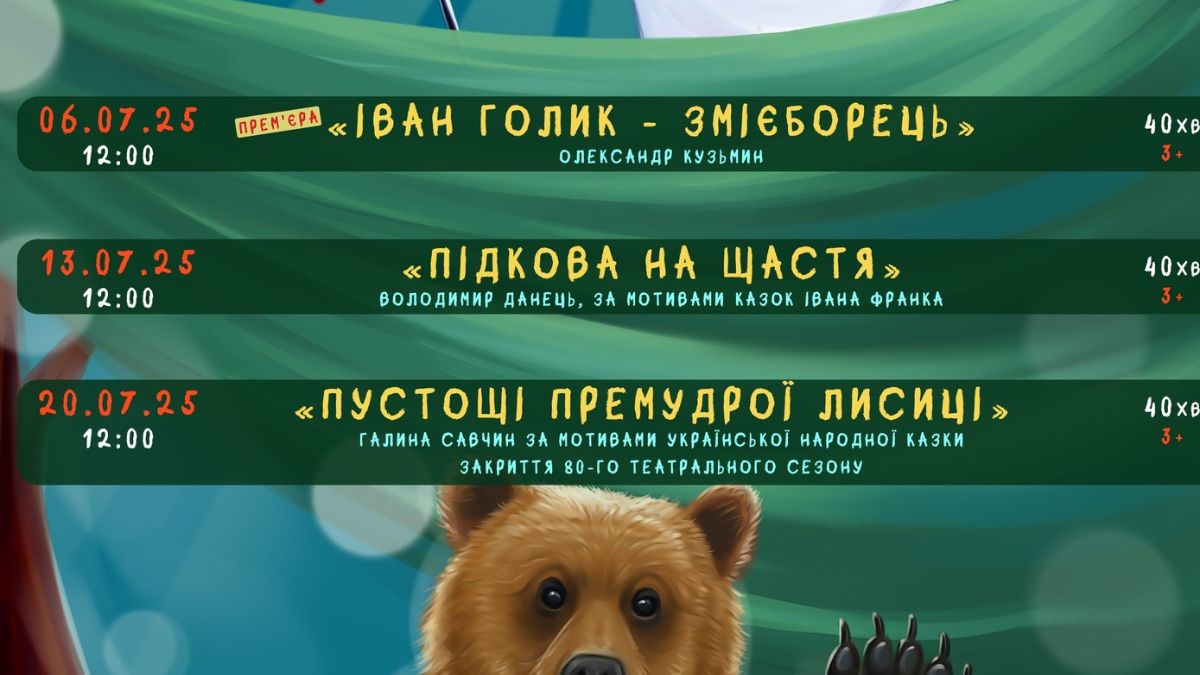 Афіша лялькового театру 