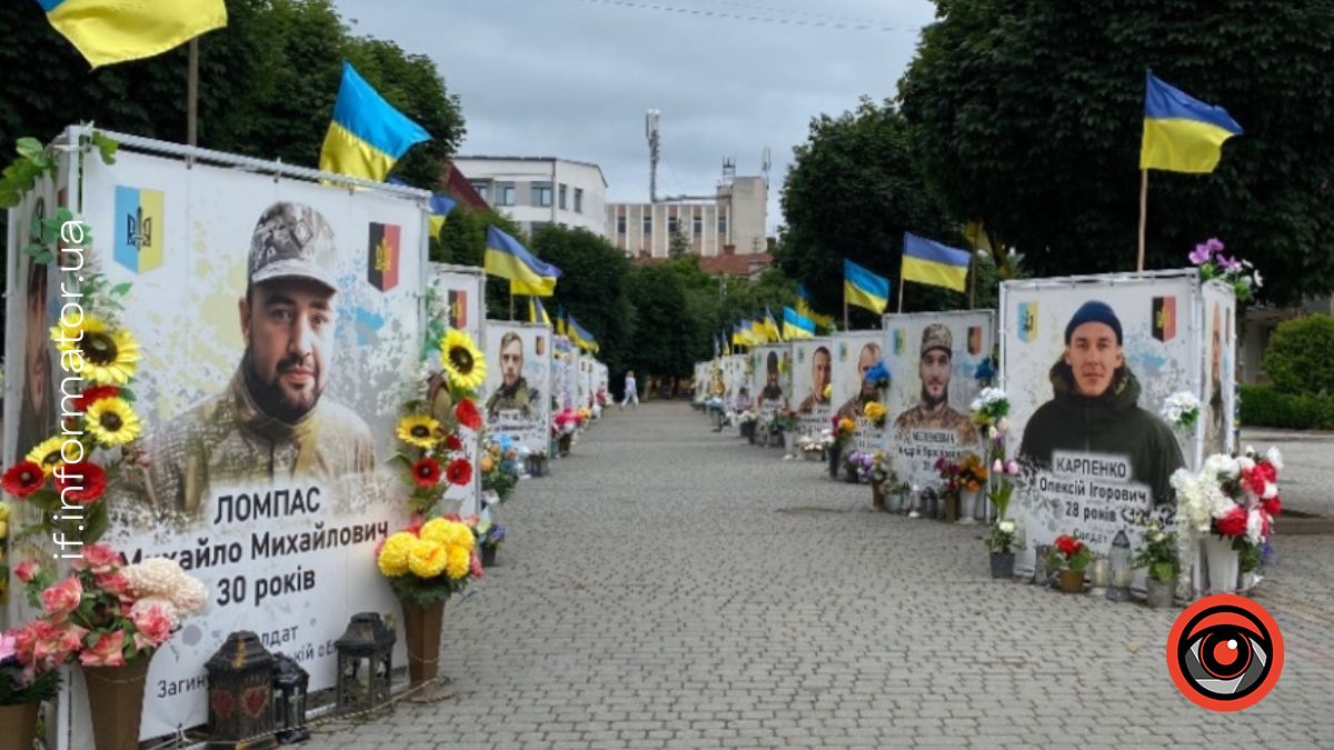 Алея героїв у Надвірній