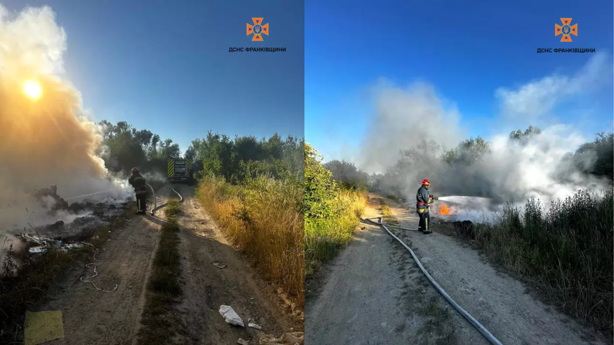 За минулу добу на Івано-Франківщині зафіксували 23 пожежі в екосистемах, дві з яких — на сміттєзвалищах
