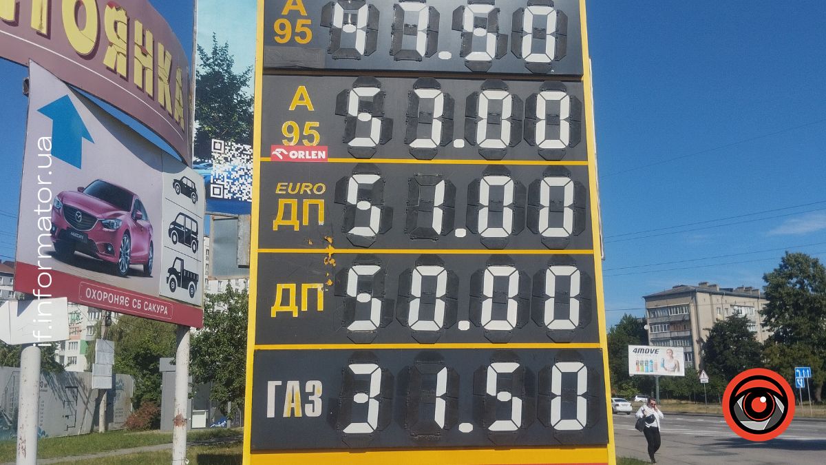 Ціни на пальне в Івано-Франківську 
