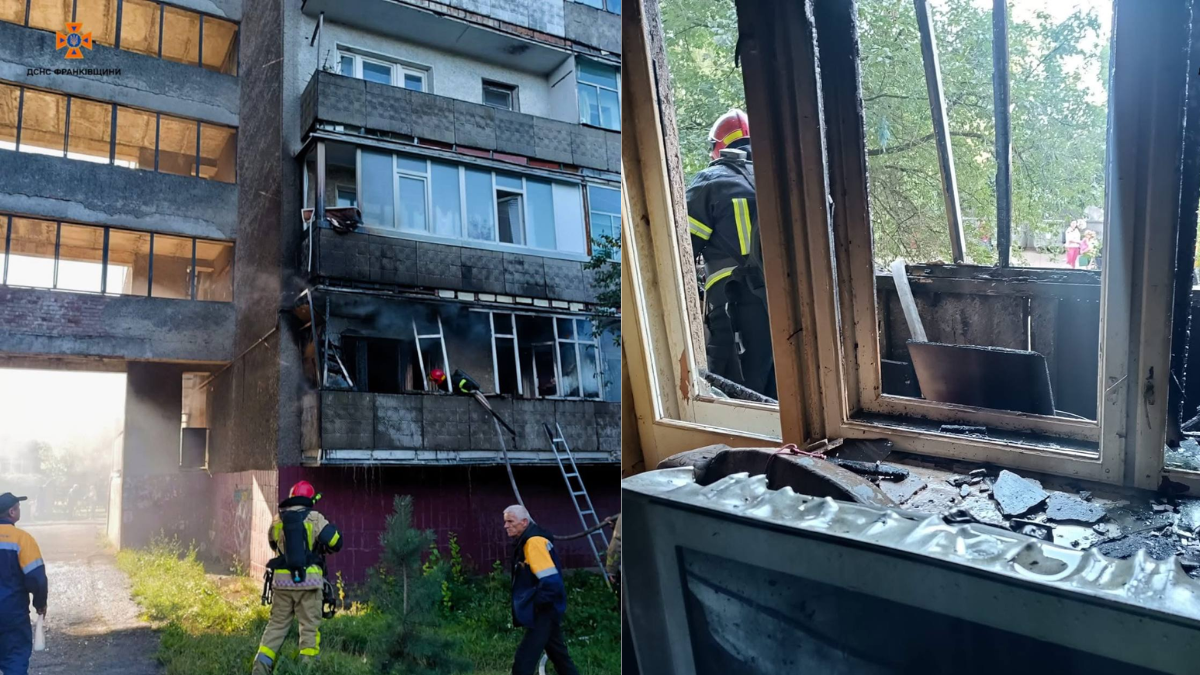 У Франківській багатоповерхівці сталася пожежа: евакуювали 7 людей