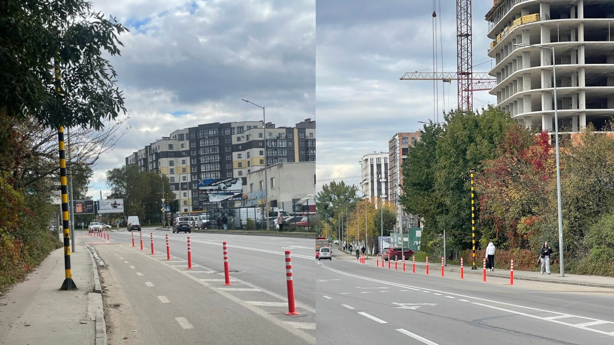 відділили велосмугу