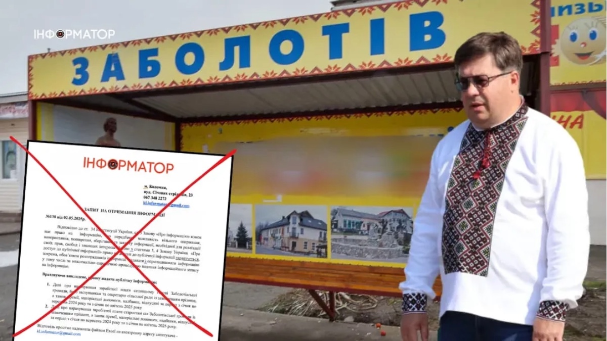 Як на Прикарпатті приховують дані про зарплату голови села Заболотів Петра Маліборського