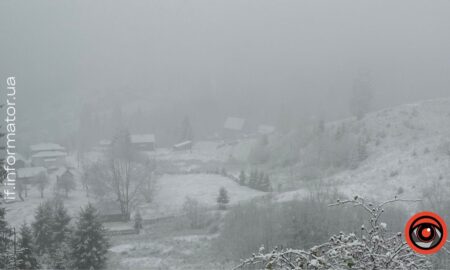 Перший сніг на Гуцульщині