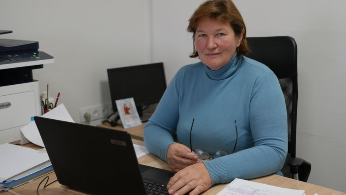 Керівниця відділу соцзахисту Витвицької сільської ради Оксана Сорока. Суспільне Івано-Франківськ