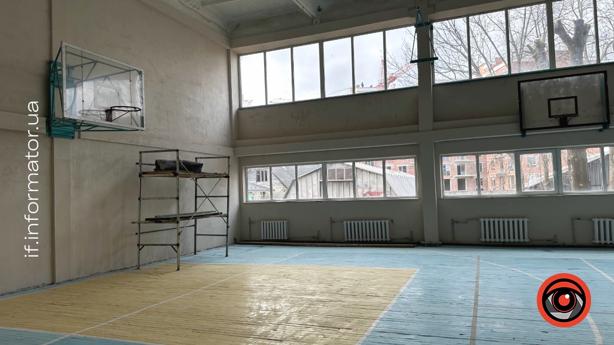 Ремонтні роботи у спортзалі Професійного політехнічного ліцею