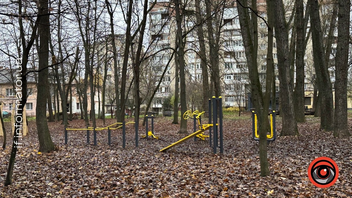 Спортивна зона у парку на вул. Молодіжній станом на 12 листопада 2025 року