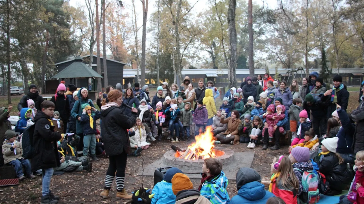 Пластуни під час однієї з акції у Берліні. Фото: Пласт Берлін