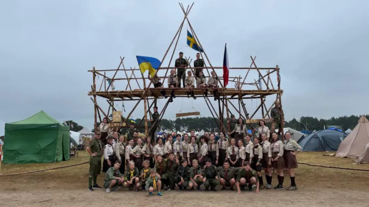 Скаутський табір "Jamboree22" у Швеції. Серпень 2022 року. Фото: Plast ukrainska scouter i Sverige