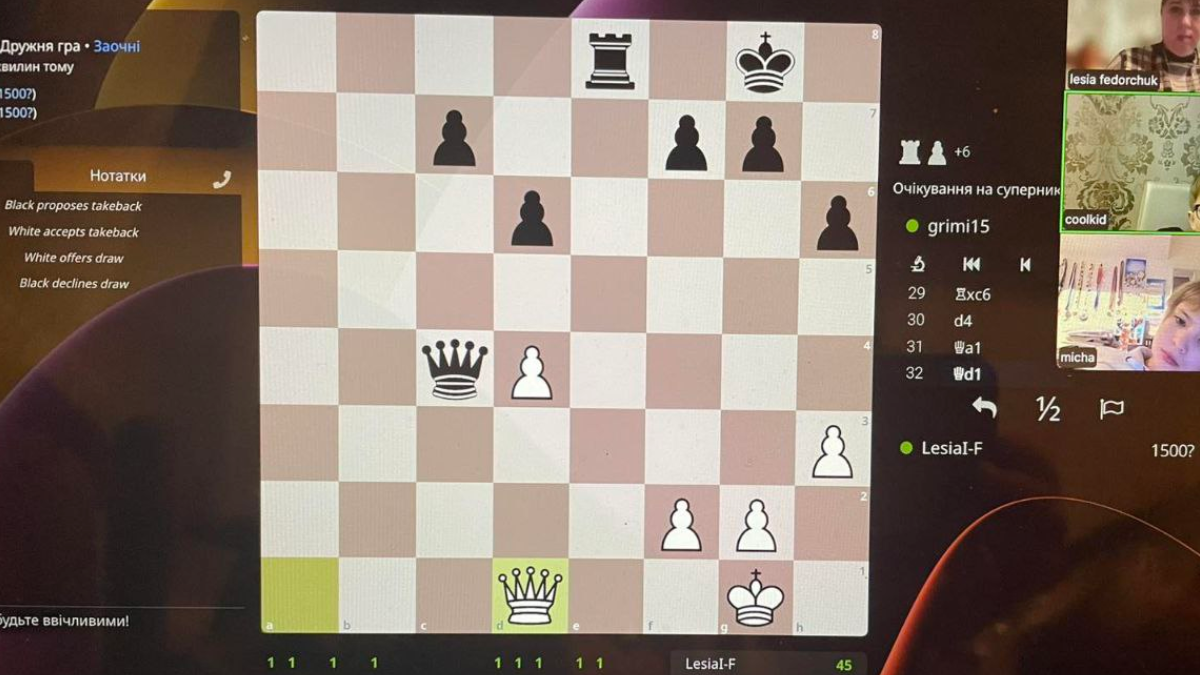 Онлайн-платформа для занять шахами