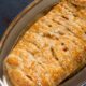 Простий рецепт пирога із куркою, сиром та шпинатом