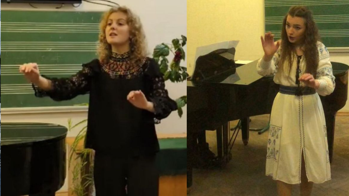 Марія Ольховецька (зліва) та Катерина Матюшина - лауреати ІІІ Міжнародного конкурсу диригентів ім Андрія Кушніренка