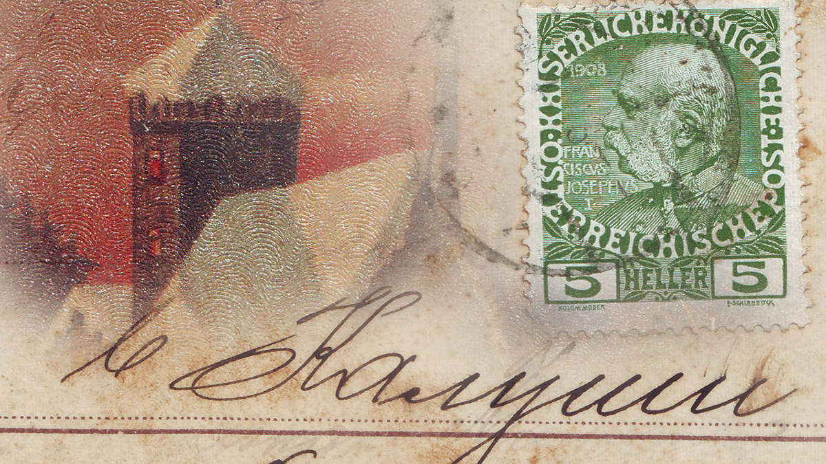 Привітання крізь століття: до Калуша повернулась різдвяна листівка, відправлена понад 110 років тому