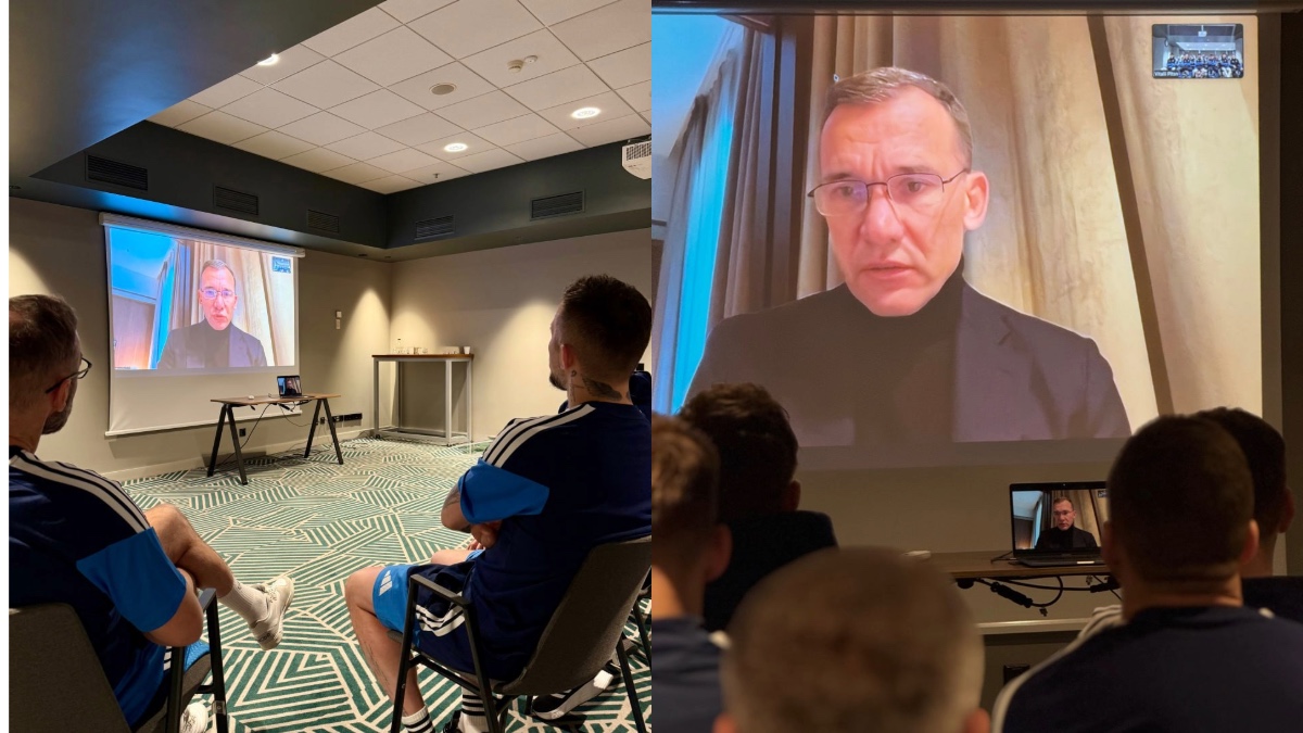 Розмова президента УАФ Андрія Шевченка зі збірної України з футзалу напередодні Євро-2026