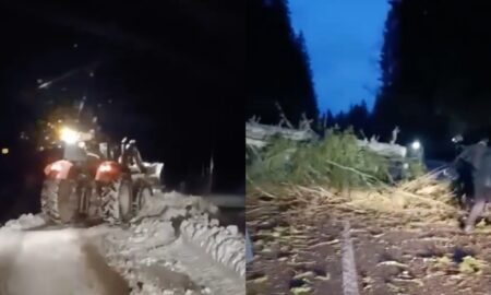 Дорожні робітники ліквідували наслідки негоди на дорогах Франківщини