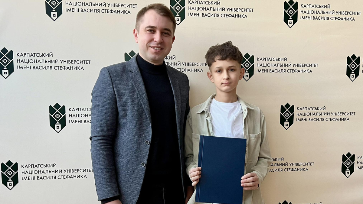 Учень Голинського ліцею Андрій Юрчишин став наймолодшим призером обласного етапу МАН