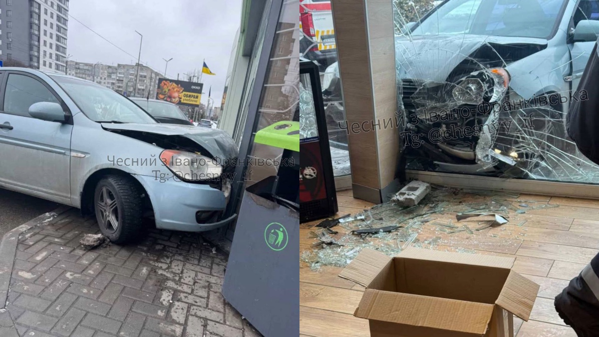 Погіршилося самопочуття: в Івано-Франківську водій врізався в автозаправку