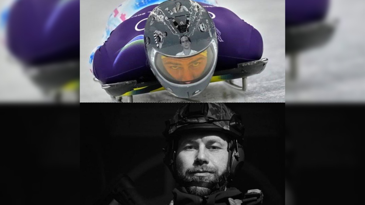 На шоломі дискваліфікованого скелетоніста Владислава Гераскевича є фото прикарпатця Тараса Шпука