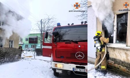 Під час ліквідації пожежі прикарпатські вогнеборці врятували чоловіка