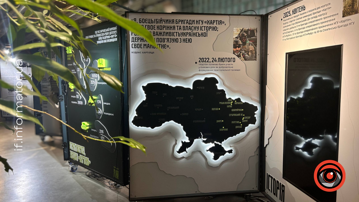 В Івано-Франківську відкрили інтерактивну виставку про бригаду НГУ «Хартія»