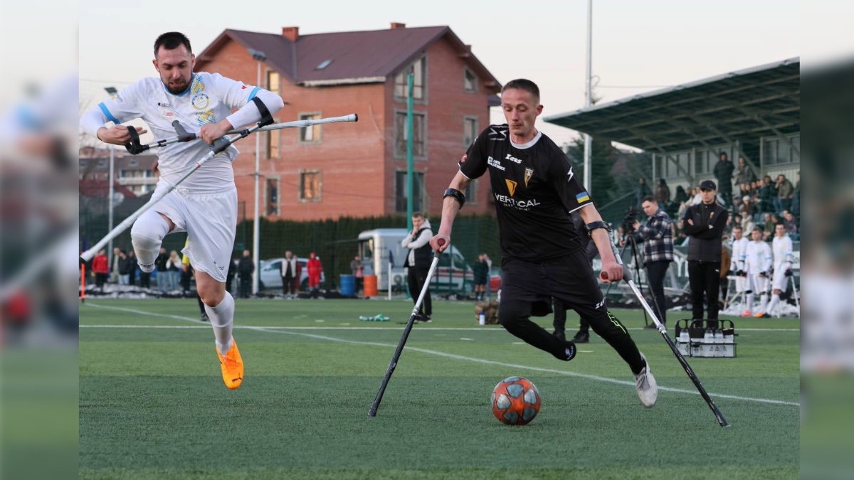 1/8 фіналу Кубка України з ампфутболу в Івано-Франківську. Фото: Анастасія Насімук