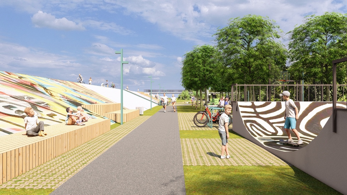 Ескіз Ірини Чолій для ділянки на Набережній в Івано-Франківську