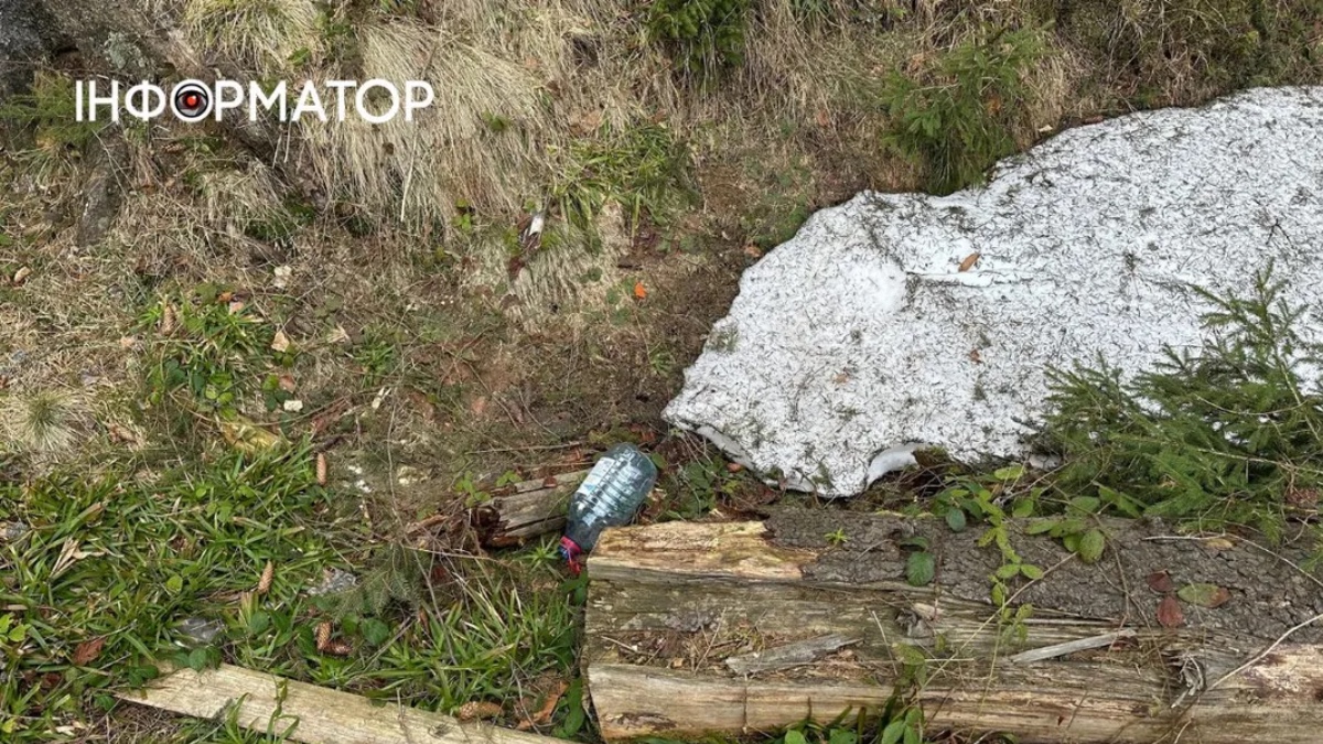 Побутові відходи у Карпатах. Березень 2026 року
