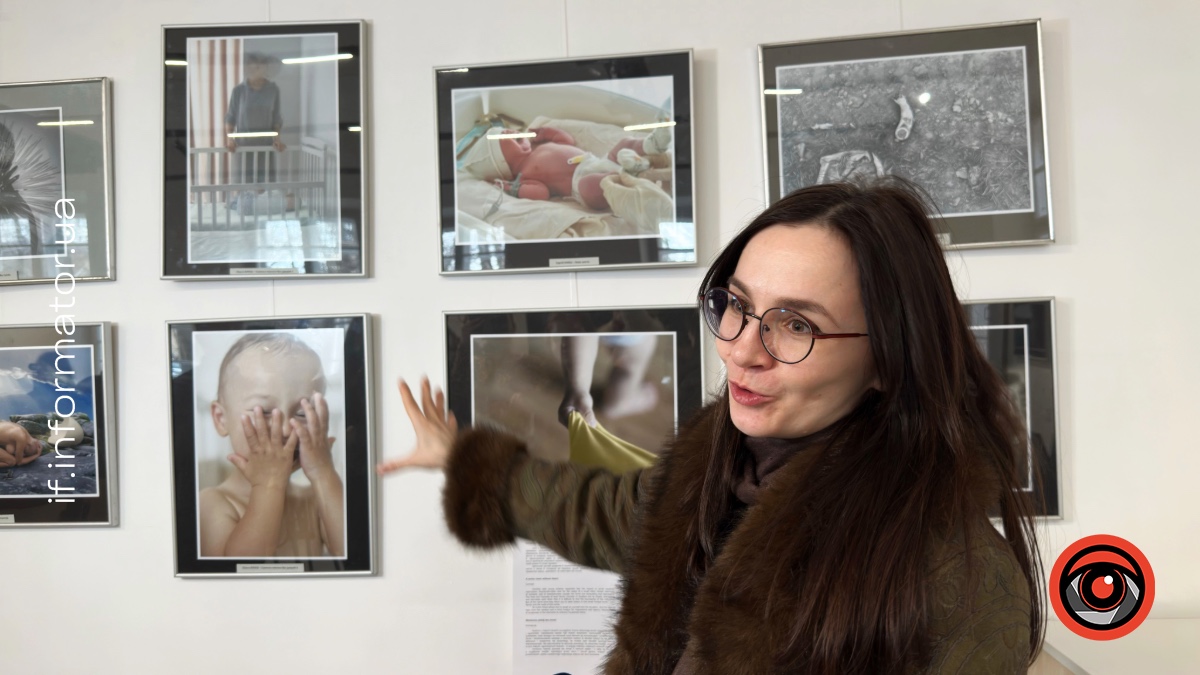 Ольга Кукуш на відкритті польсько-українського фотопроєкту «Крик» в Івано-Франківську