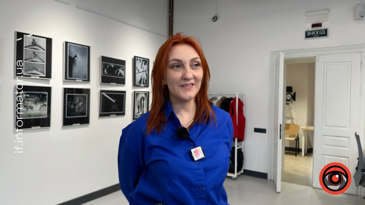 Аліна Чіркова на відкритті польсько-українського фотопроєкту «Крик» в Івано-Франківську