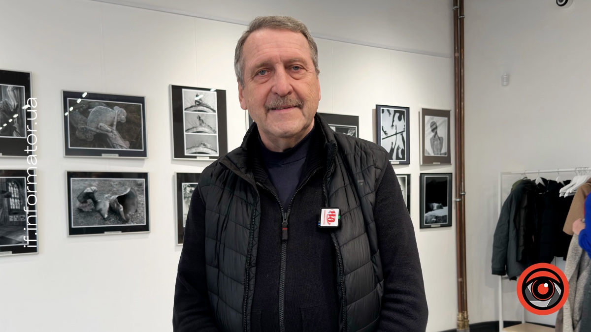 Микола Крищук на відкритті польсько-українського фотопроєкту «Крик» в Івано-Франківську