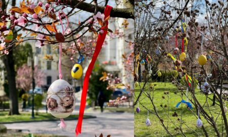 Центр Івано-Франківська «вбрали» у писанки (ФОТО)
