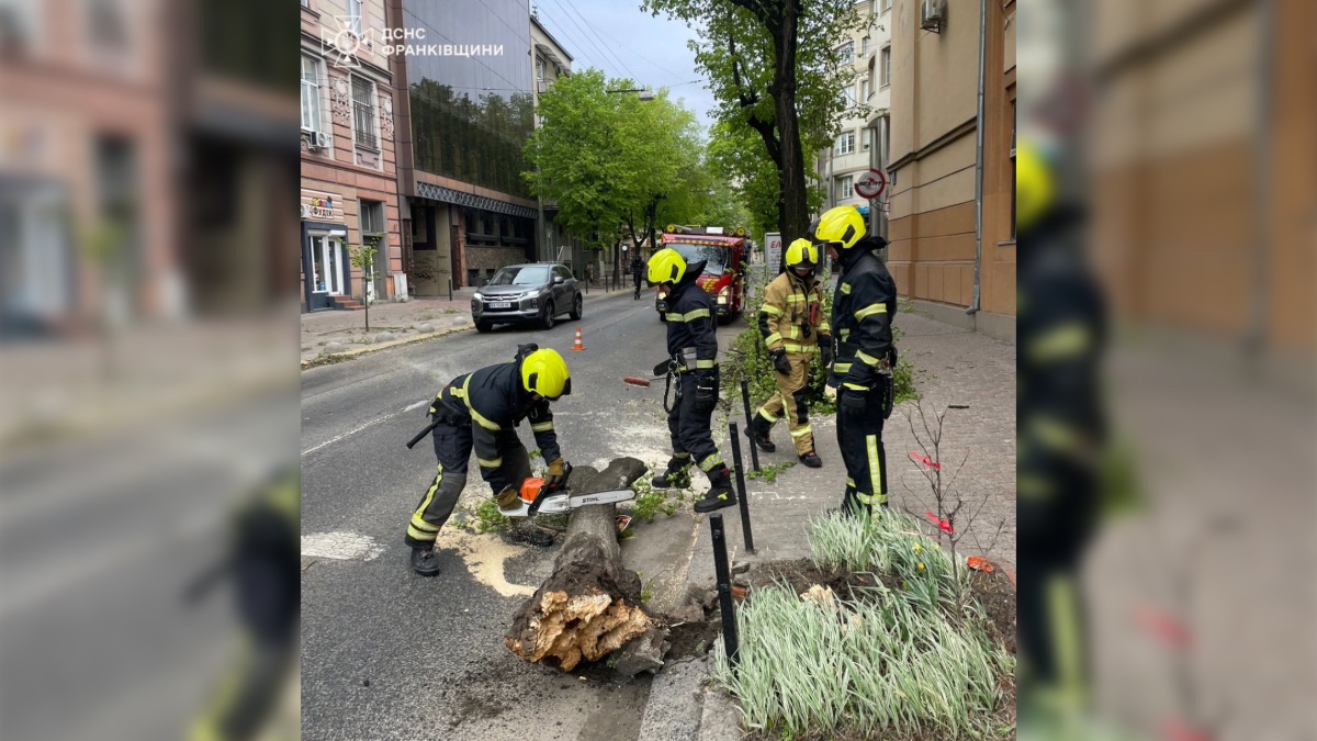 Ліквідація наслідкій негоди на Івано-Франківщині. Фото: ГУ ДСНС України в Івано-Франківській області