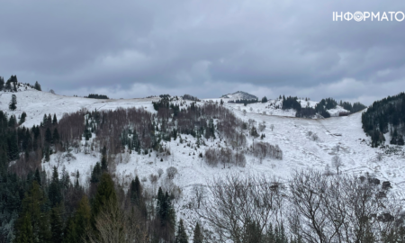 8 квітня, напередодні Великодня, на Верховинщині в Івано-Франківській області випав сніг